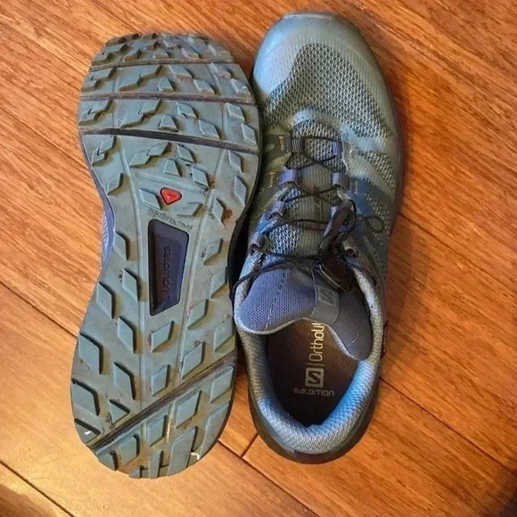 Salomon vibe gore Tex teal running shoes size 8 - Picture 9 of 9